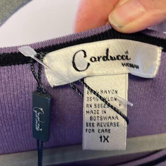 NWT Carducci Woman Top Sz 1x - Picture 5 of 5